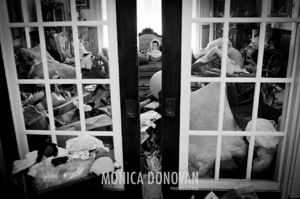 Lucy's living room the morning after Irene swept through her house in Waterbury Center, Vermont, filling the first floor with three and a half feet of water.