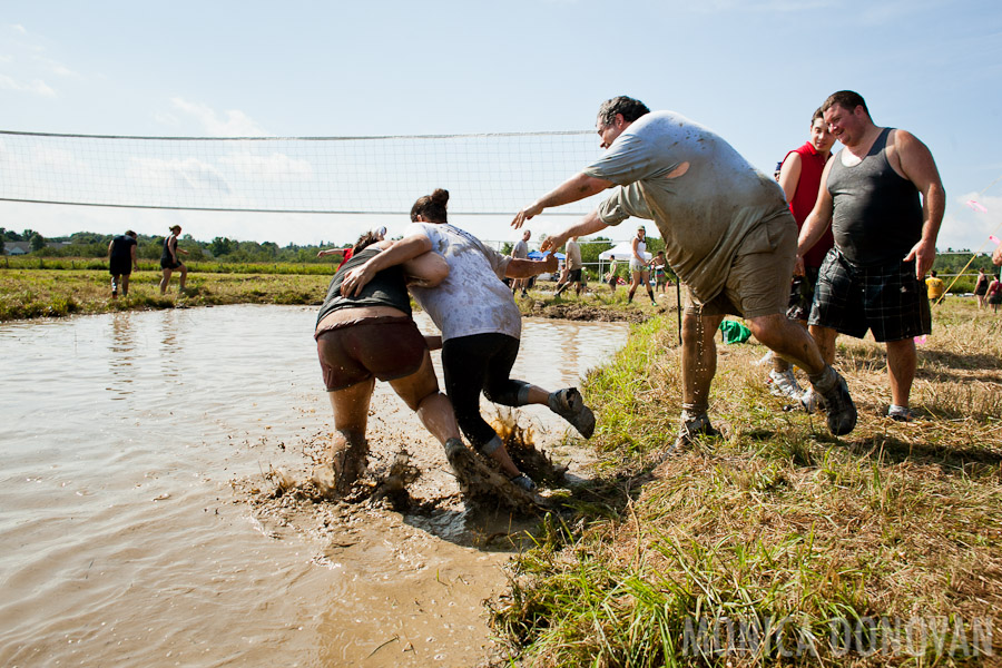 Mud Volleyball tournament in Essex Vermont
